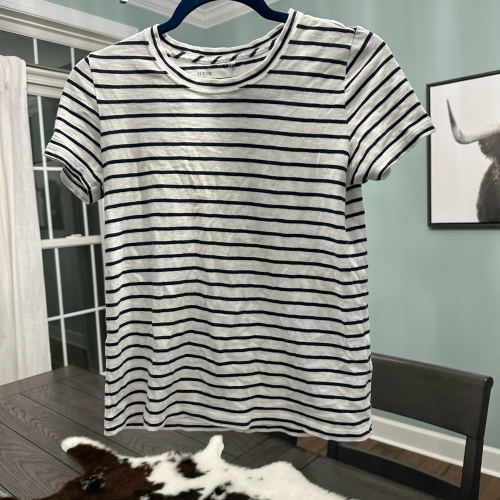 Runs a little small, off white and navy